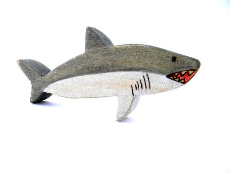 wooden shark toy