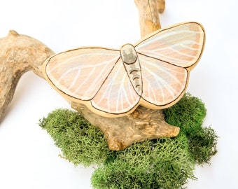 butterfly wooden toy, spring azure butterfly figurine, gift for toddler, waldorf toys for nature table, wooden animal toys