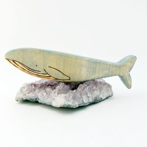 Wooden Humpback Whale Figurine: Waldorf Ocean Animal Toys