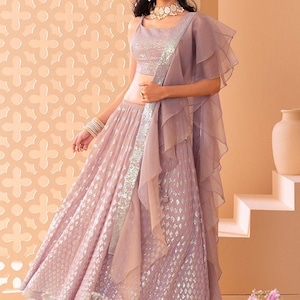 pink lehenga choli for women indian designer wedding wear engagment wear reception wear function wear chaniya choli for girl indian outfit