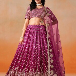 pink lehenga choli for women indian designer wedding wear engagment wear reception wear function wear chaniya choli for girl indian outfit