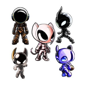 Futuristic Character 5 Pack -Set IV