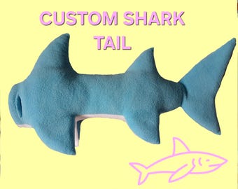 Custom Fleece Shark Tails for Fursuit or Cosplay 2 Colors