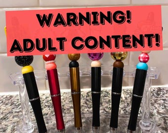 Adult Humor Beaded Pens & Keychains | Funny, Naughty, and NSFW Designs | Gag or Bachelorette Gifts