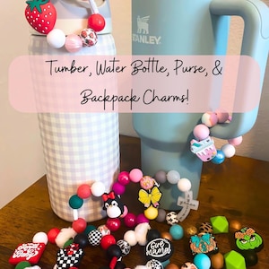 Handmade Tumbler Charms | Beaded Cup, Tumbler, & Purse Charms | Seasonal Designs