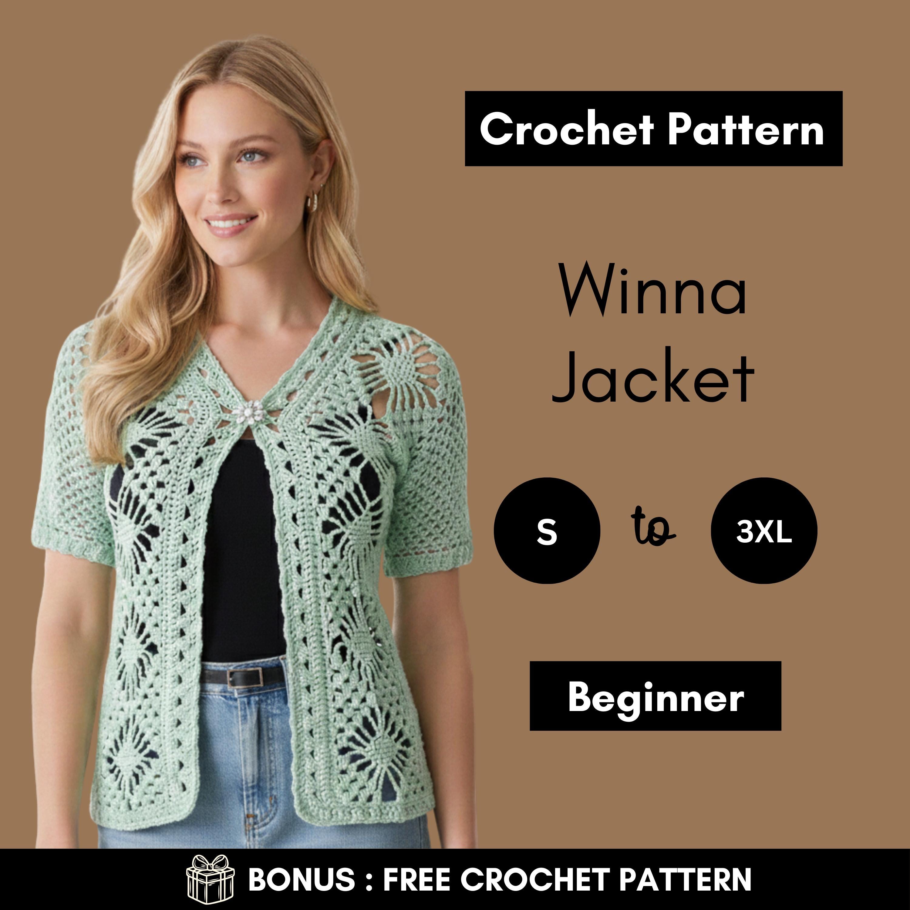 Winna Spider Lace Crochet Jacket Pattern