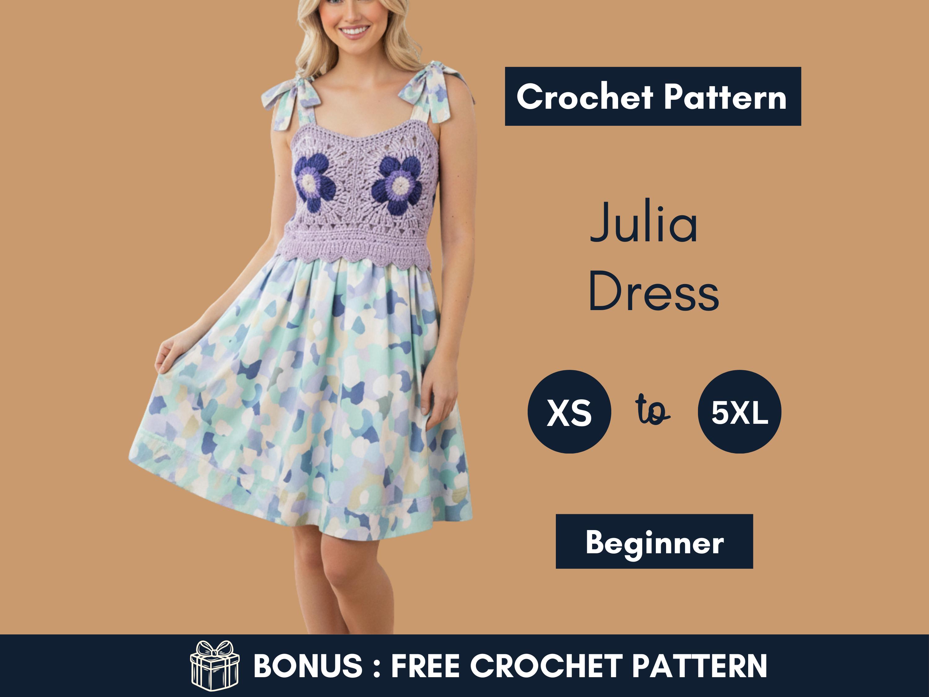 30 Unique Crochet Dresses for Fashion-Loving Crafters: Beach Covers, Vintage Finds, and... 8 Floral Motif Bodice Dress Pattern