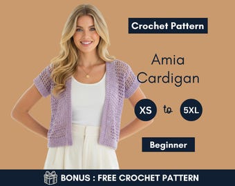 Virkmönster för kofta | Sommarkofta i mesh | Lättviktstopp