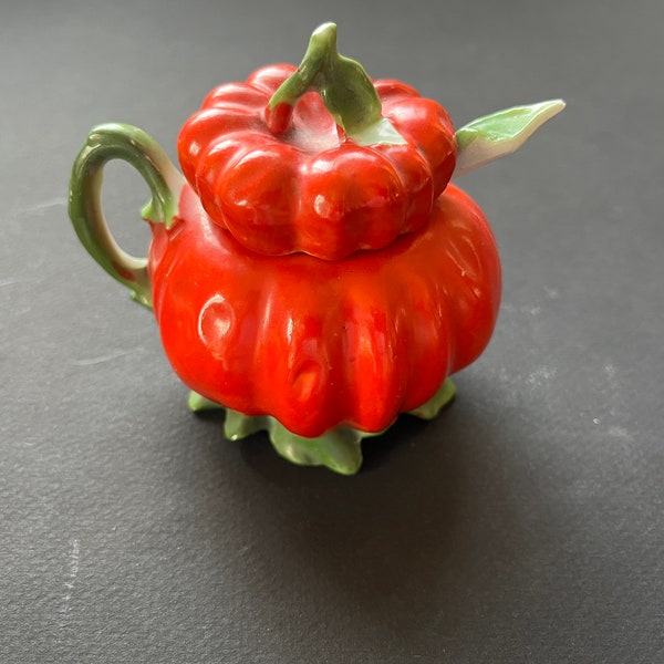 Vintage Tomato Salt Cellar