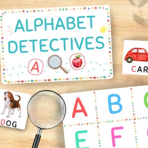 アルファベット探偵 - 最初の文字マッチングゲーム