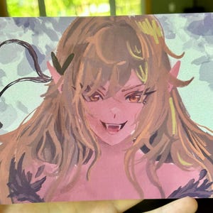 Impressão artística de Shinobu Oshino 5x7 / Bakemonogatari / impressões de anime / impressão estética de anime / impressões de arte de anime fofas / arte bagunçada