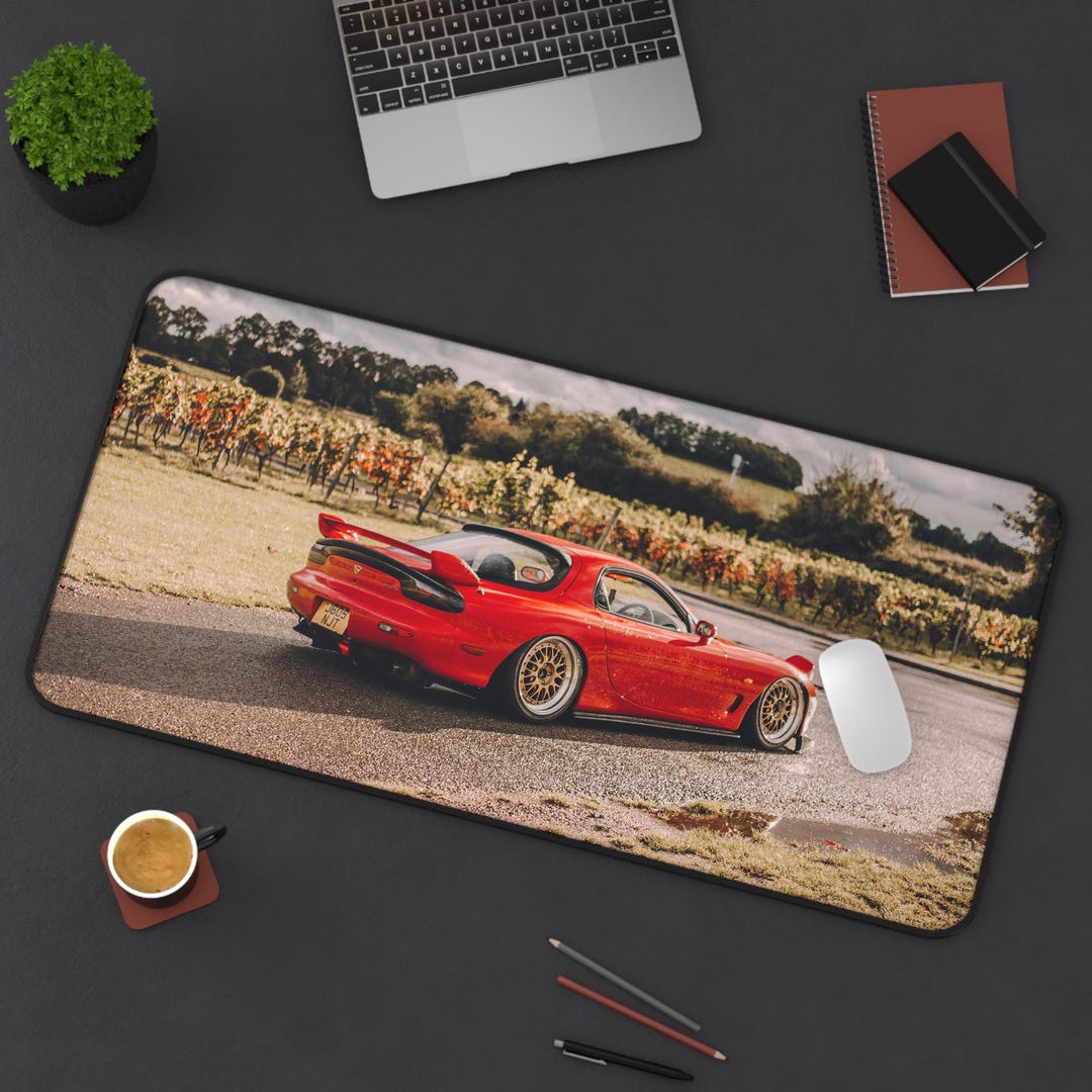 Red Mazda RX7 Panoramic Mousepad - Etsy