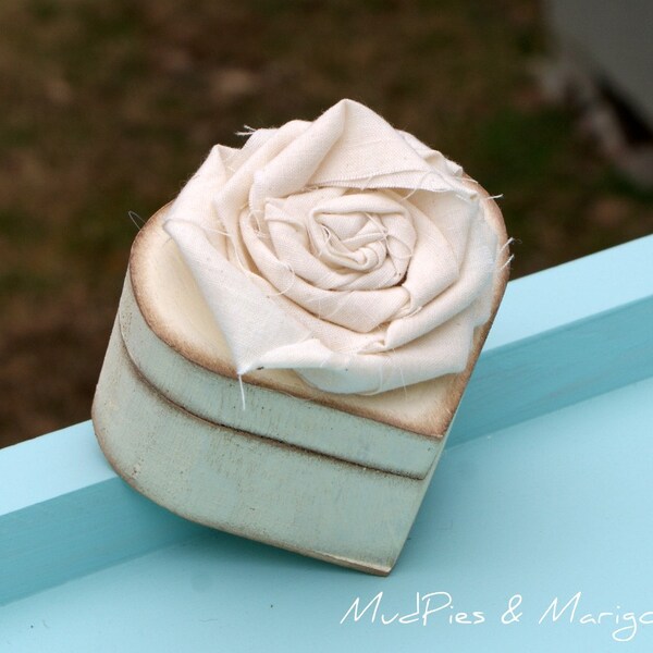 Rustic Ring Bearer Box, LAST ONE, shabby chic, woodland, cottage, california style, southern