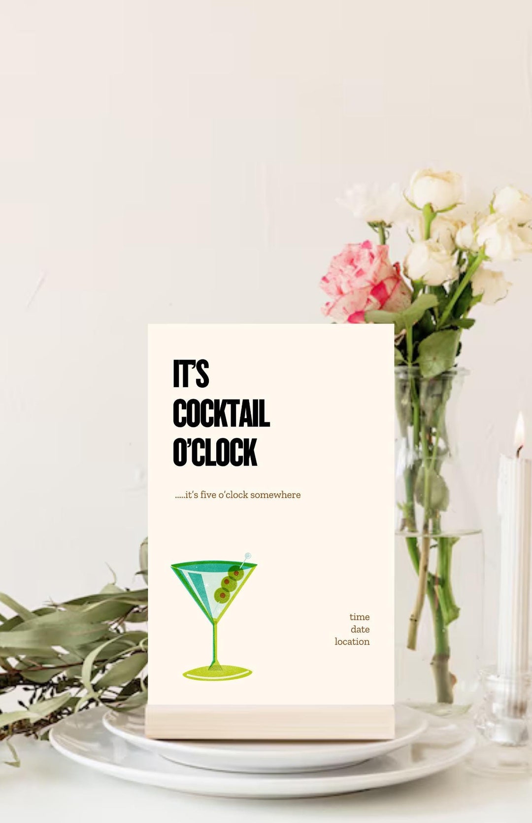 Cocktail Hour Sign Template: Printable Wedding & Bachelorette Decor ...