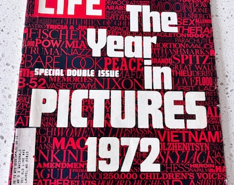Magazyn Vintage LIFE, 29 grudnia 1972 r. Rok w obrazach 1972