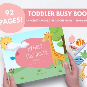 Busy Book Printable, Toddler Learning Binder, Preschool Activities, Homeschool Resources, Montessori Materials, Kids Quiet Book, Digital