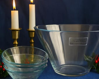 Hagberg-Designed Glass Dessert Bowl Set (Firna Indonesia)