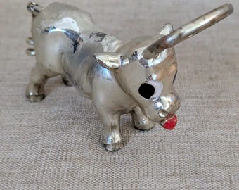Vintage Kuh Stier Flaschenöffner und Korkenzieher. Voll funktionsfähig und Komplett