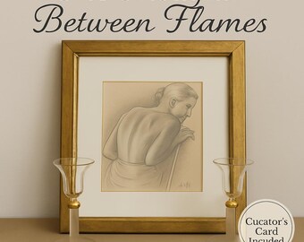 Van Hove Print & Vintage Glass Candlesticks – A Thought Between Flames