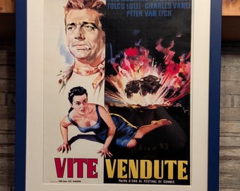 Framed "Wages of Fear" Movie Poster: Vintage French Film Print