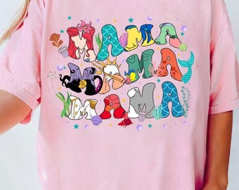 Disney Mama The Little Mermaid Shirt, Disney Ariel Mom shirt, Gift from Daughter, Disney Mother's day shirts, Ariel Mermaid Shirt, Mom gift