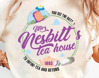 Mrs. Nesbitt's Tea House Comfort Colors Shirt, Nesbitt's Tea House Shirt, Toy Story Tea House Shirt, Toy Story Shirt, Buzz Lightyear shirt