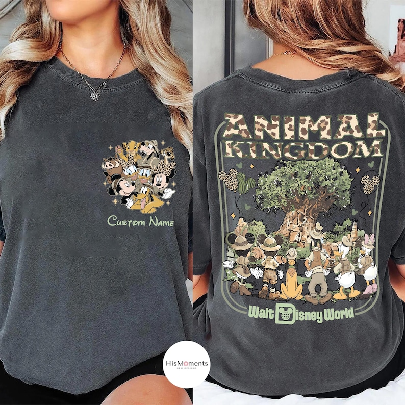 Disney Mickey & Friends Animal Kingdom Safari Mode Shirt, Walt Disney World Trip Tee, Let's Get Wild Gift Shirt, Disneyland Holiday Family bild 1
