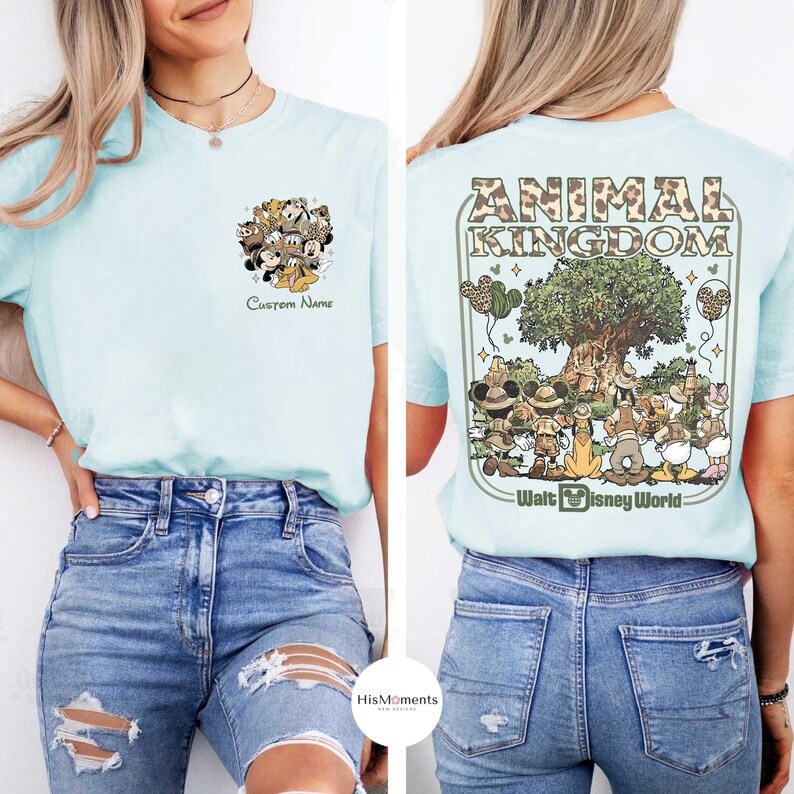 Disney Mickey & Friends Animal Kingdom Safari Mode Shirt, Walt Disney World Trip Tee, Let's Get Wild Gift Shirt, Disneyland Holiday Family bild 4