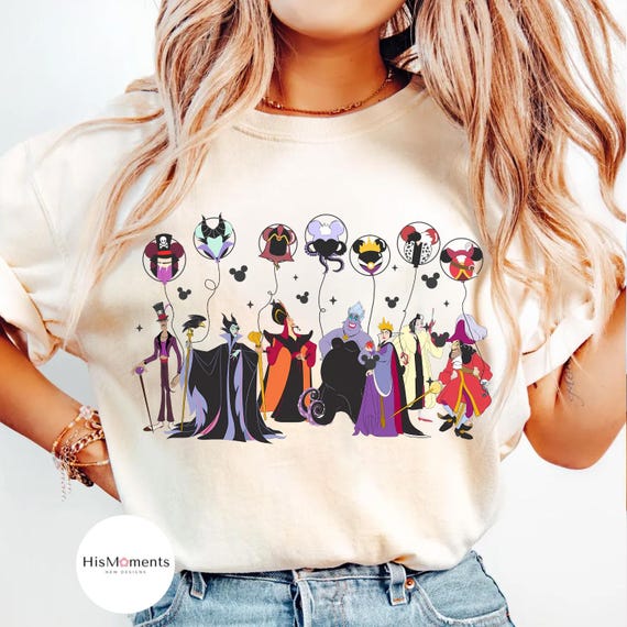 Vintage Disney Villians T-shirt, Bad Witches Villains Shirt, Maleficent Evil Queen Ursula Cruella Shirt, Disneyland Girls Trip Shirt