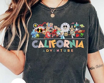 Disneyland California Adventure T-shirt, Disney Family shirts, Disneyland Vacation Matching Tee, Toy Story Lighting Mcqueen Mosnter Inc Tee