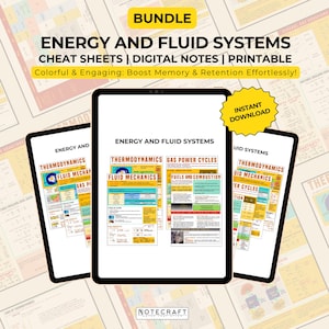 Digitale notities energie- en vloeistofsystemen | Uitgebreide studiegids voor technische studenten | Retentie stimuleren en kernbegrippen onder de knie krijgen