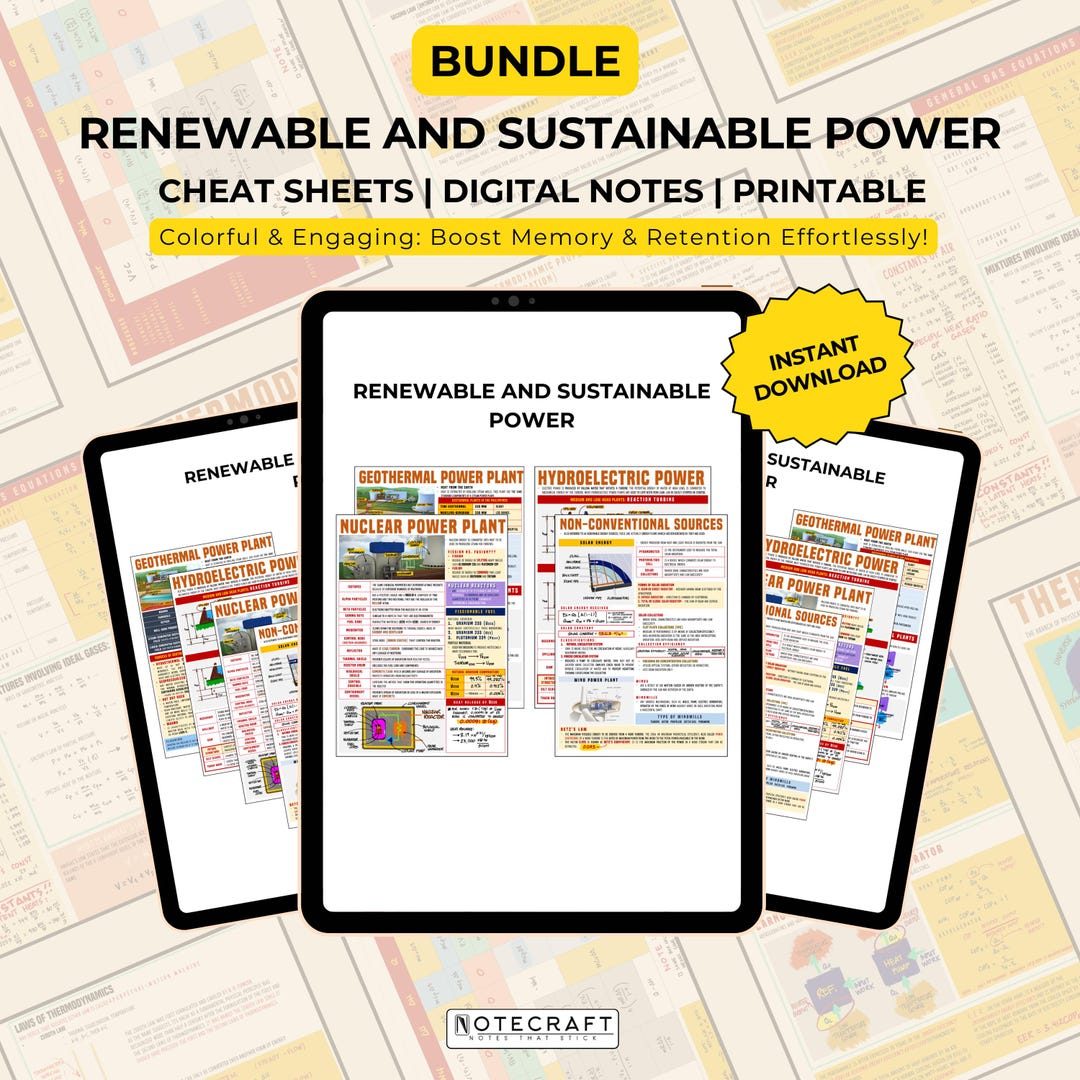 Renewable and Sustainable Power Comprehensive Study Guide for ...