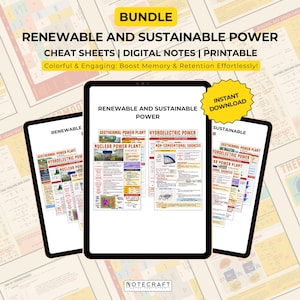 Hernieuwbare en duurzame energie | Uitgebreide studiegids voor technische studenten | Retentie stimuleren en kernbegrippen onder de knie krijgen