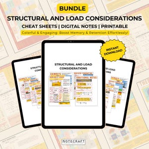 Considerazioni strutturali e di carico / Guida di studio completa per studenti di ingegneria / Potenzia la ritenzione e padroneggia i concetti chiave
