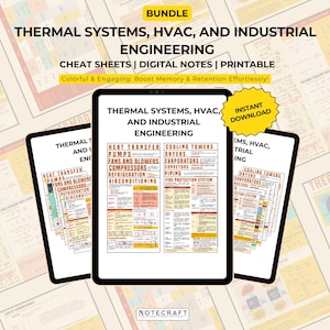 Thermische systemen, HVAC en industriële techniek | Uitgebreide studiegids | Technische studenten | Retentie stimuleren en kernbegrippen onder de knie krijgen