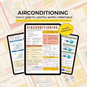 Airconditioning | Uitgebreide studiegids voor technische studenten | Retentie stimuleren en kernbegrippen onder de knie krijgen
