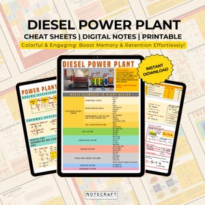Centrale elettrica diesel / Guida di studio completa per studenti di ingegneria / Aumenta la fidelizzazione e padroneggia i concetti chiave