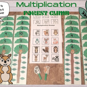 Multiplication Forest Climb - A Fun And Easy Way To Practice Times Tables Ad Skip Counting Math Facts!