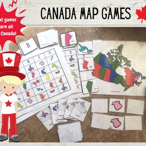 Jeux de géographie de carte du Canada