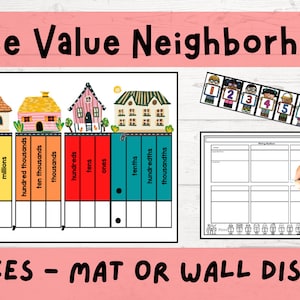 Place Value Neighborhood Math Unit (digital Download) - Etsy