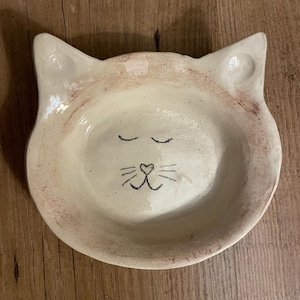 Cuenco para gatos, cuenco de cerámica para comida de mascotas, cuencos de agua para gatos con foto personalizada, regalos para dueños de mascotas, regalos para gatos, plato de cerámica para comida de mascotas