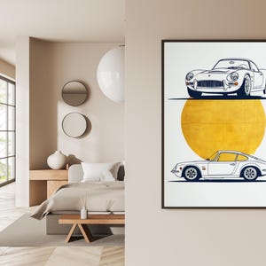 Sports Car Prints, Super Cars Print in Glossy or Matte, Aesthetic and Minimalistic, Perfect Gift, Race Car Posters, Gift // Posters (EU)