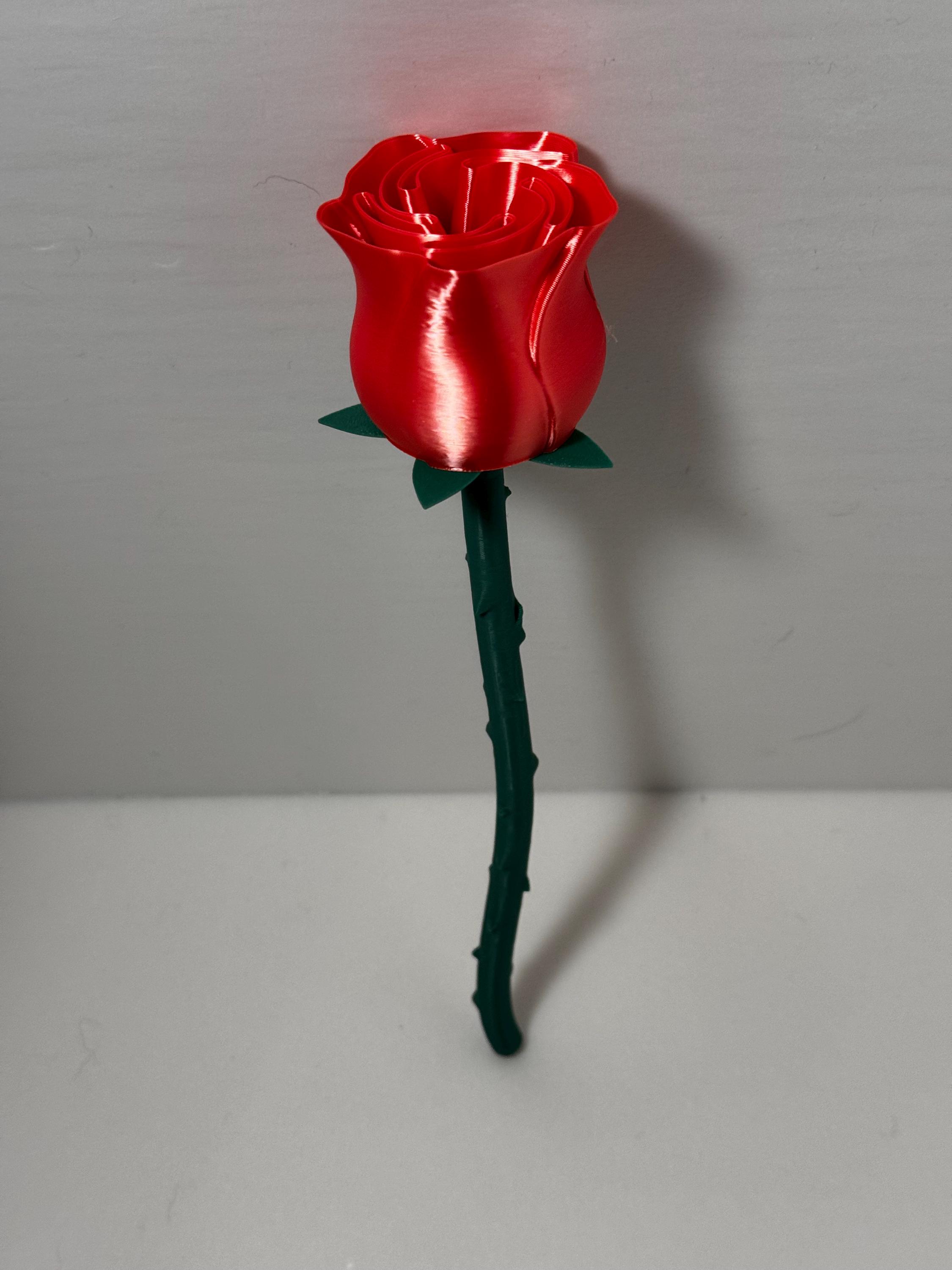 Everlasting 3d-printed Rose Bouquet - 4 Stunning Roses & Elegant Vase ...