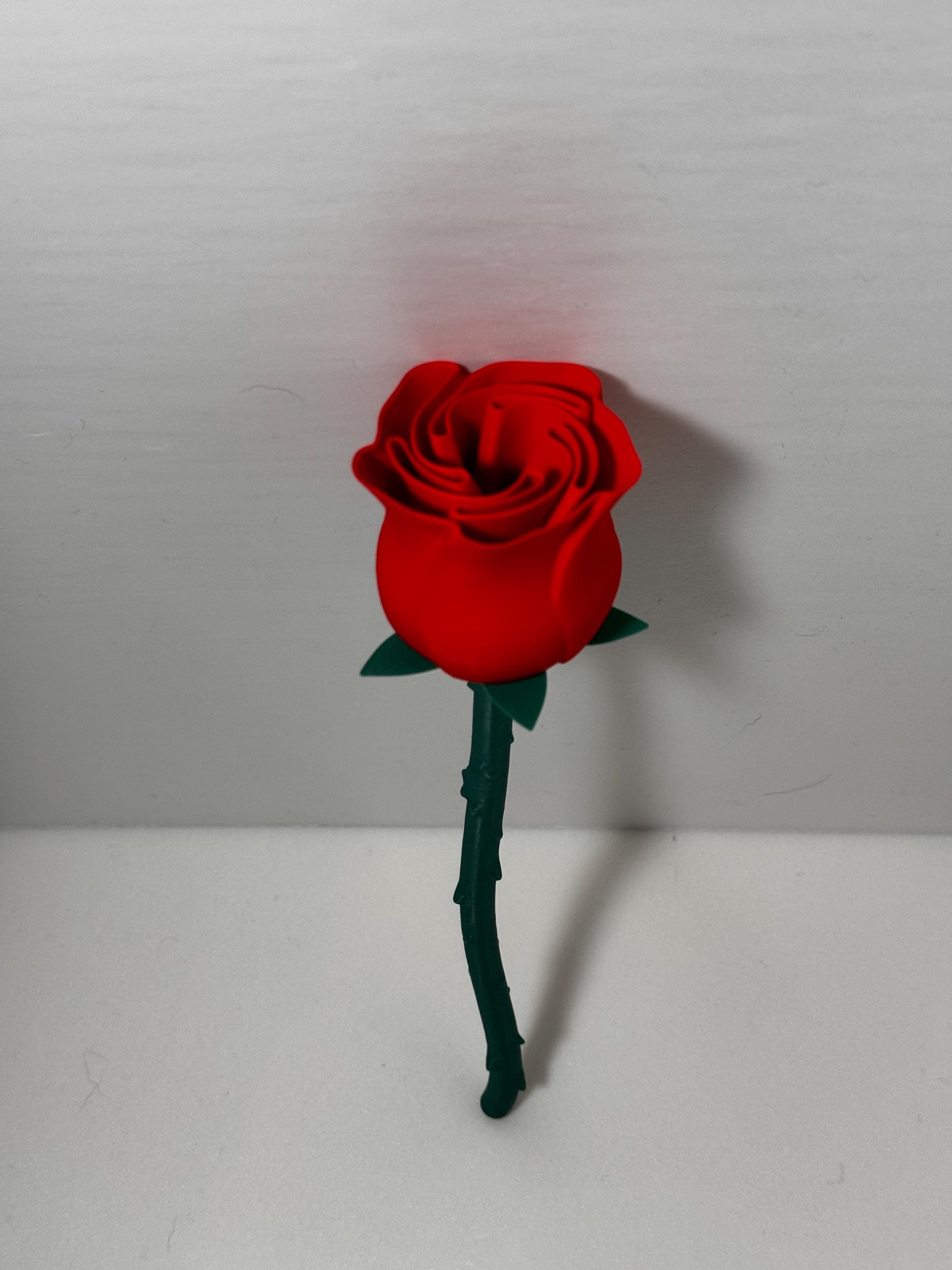 Everlasting 3d-printed Rose Bouquet - 4 Stunning Roses & Elegant Vase ...