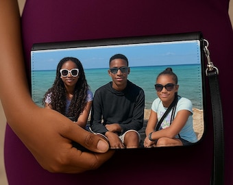 Personalized Photo Faux Leather Wallet