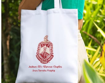 Sorority Personalized Canvas Bag