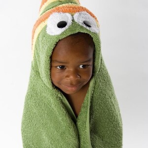 Caterpillar Hooded Towel image 3