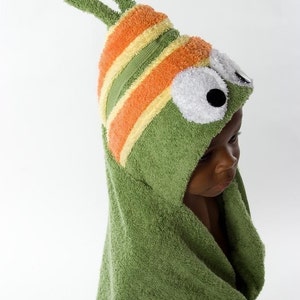 Caterpillar Hooded Towel image 1