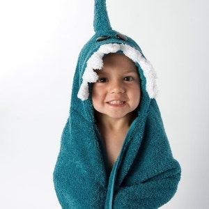 Shark Hooded Towel image 3