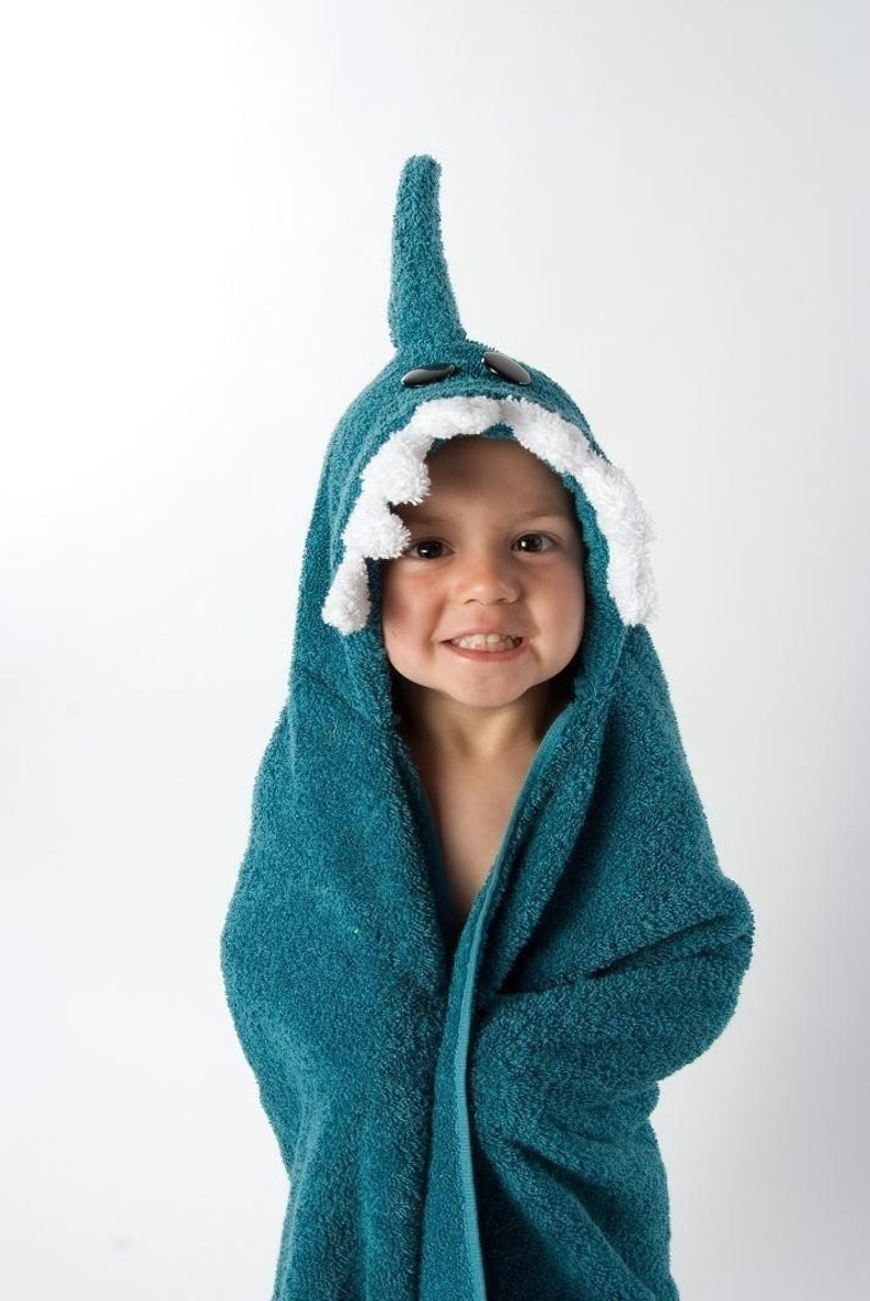 Shark Hooded Towel image 3